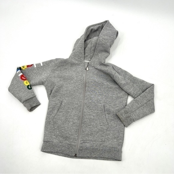 HAPPINESS Los Angeles Rimini Gender Neutral Graphic Sleeve Zip Up Hoodie Size 4 - Picture 1 of 11